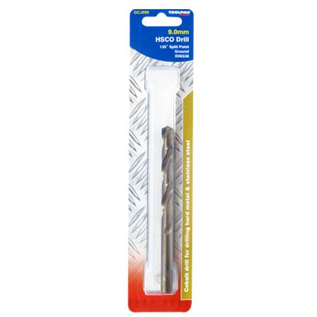 Cobalt Jobber Drill 9.0mm Ground Toolpak